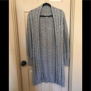 Max Studio Long Cable Knit Cardigan